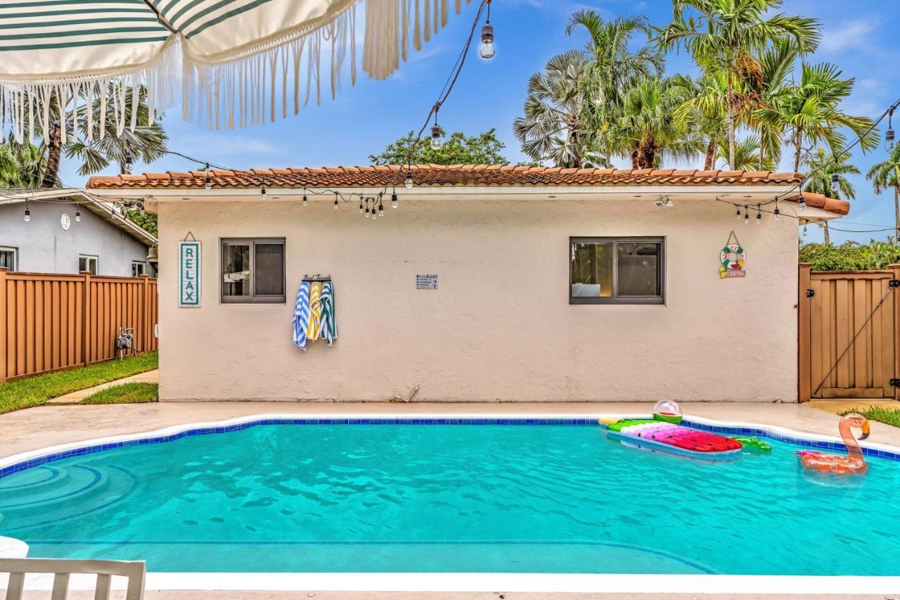 Tropical Oasis With Pool 10 Mins Airport & 5 Mins Beach Hollywood Exterior foto